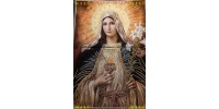 Tapisserie : Notre Dame Immaculé en fil d'or